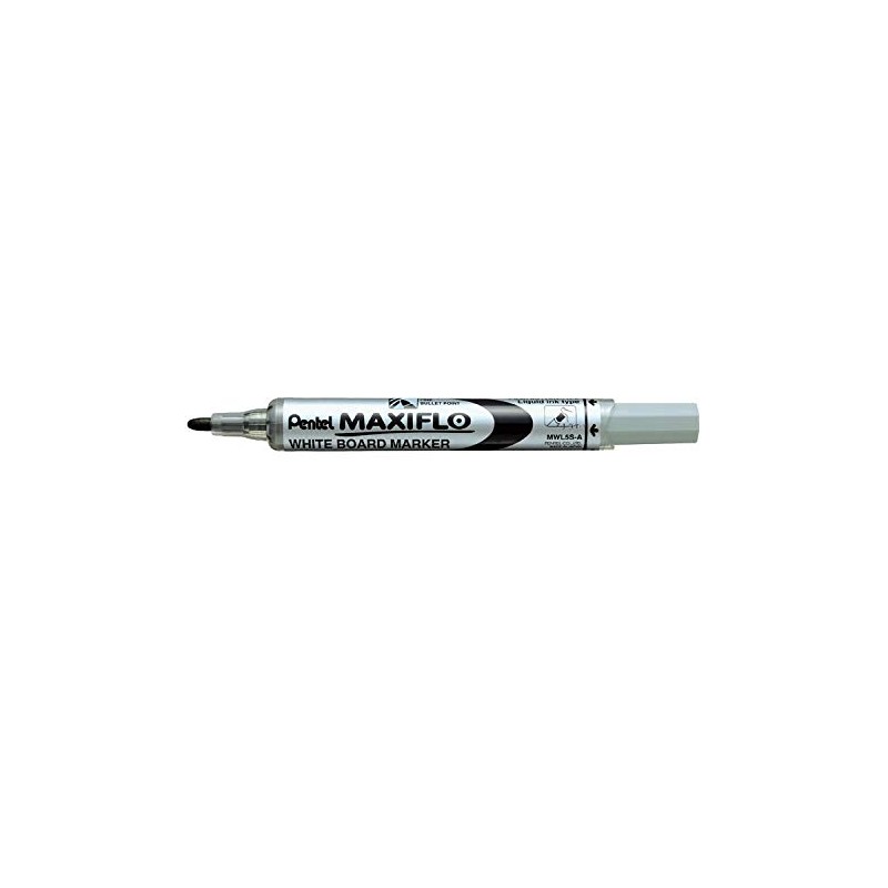 Pentel MaxiFlo Fine Bullet Tip Whiteboard Marker - Assorted (Wallet