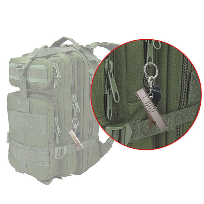Whistle Flash Drive SOS Outdoor Waterproof 120dB Sound Multifunction Zinc