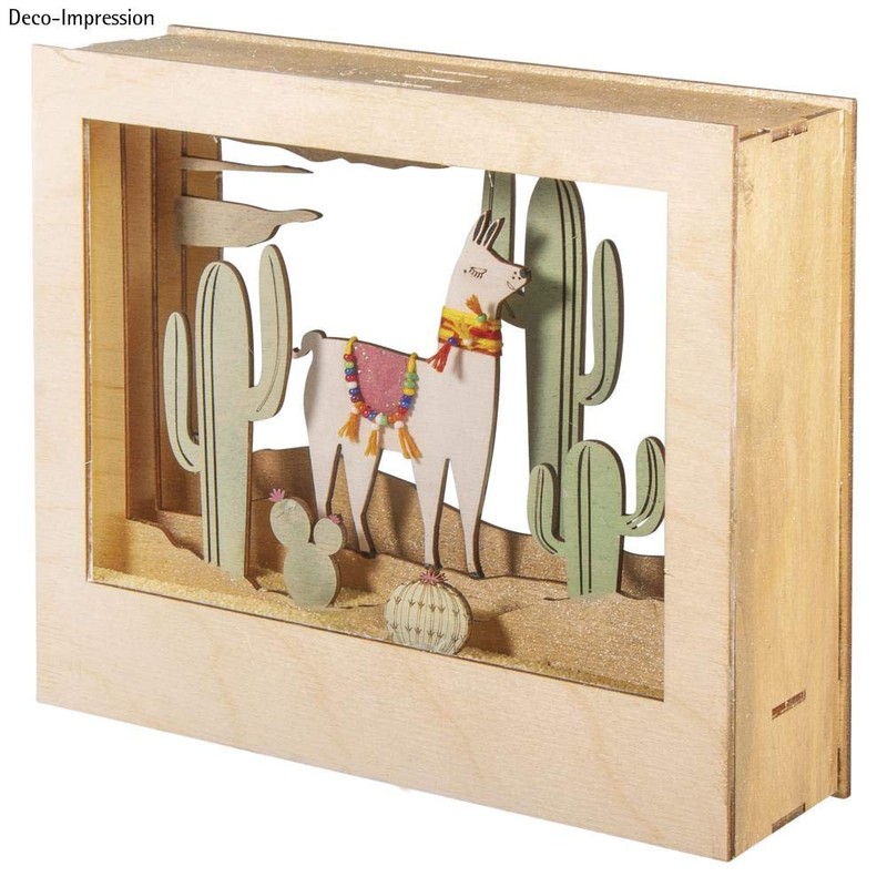 RAYHER Diorama, Wood Natural, 24x20x6.9 cm