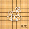 BAKERLOGY Rocking Horse Cookie Cutter - Detailed Cookie Cutter Design