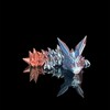 Tumbler Straw Buddy Dragon Guardian Straw Figurine 3D Printed:_Ice