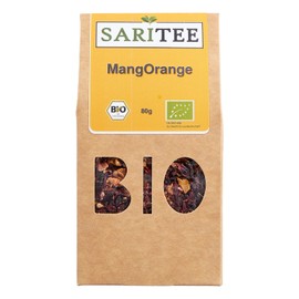 SARITEE Organic MangOrange Loose Fruit Tea with Exquisite Fruits from Controlled Organic Cultivation I Fruit Tea Loose I Refreshing Fruit Tea I Premium Tea I 80 g