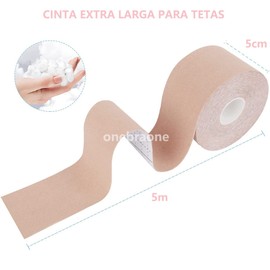 Cinta para Busto 5M*5CM y 20 Piezas de Pezón sin Respaldo,Cinta para Pechos,Boob tape,Boobytape,Cinta Levanta Busto,Cinta de Levantamiento de Senos,Tape para Busto Invisible,Cinta Push Up Pecho(Nude)
