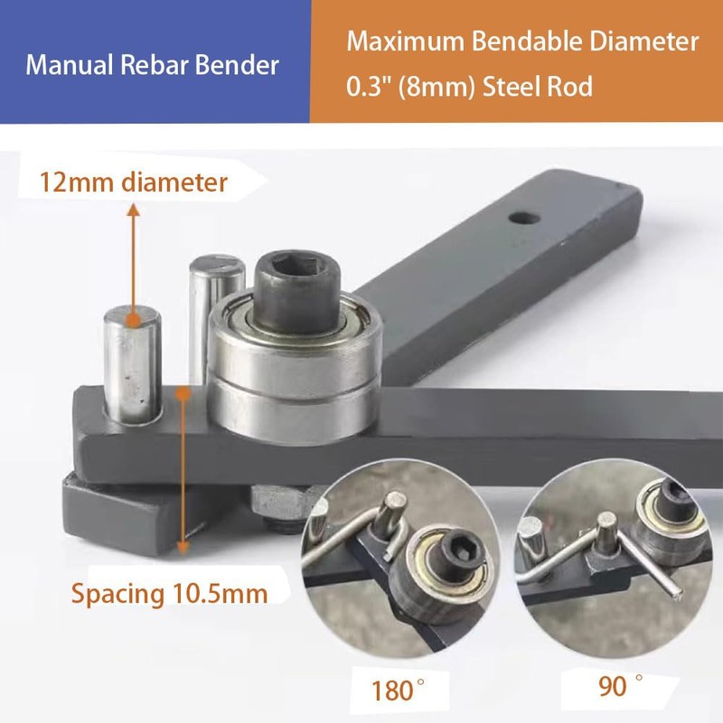 Manual Rebar Bender Small Pipe Bender Hand Rebar Bender Desktop