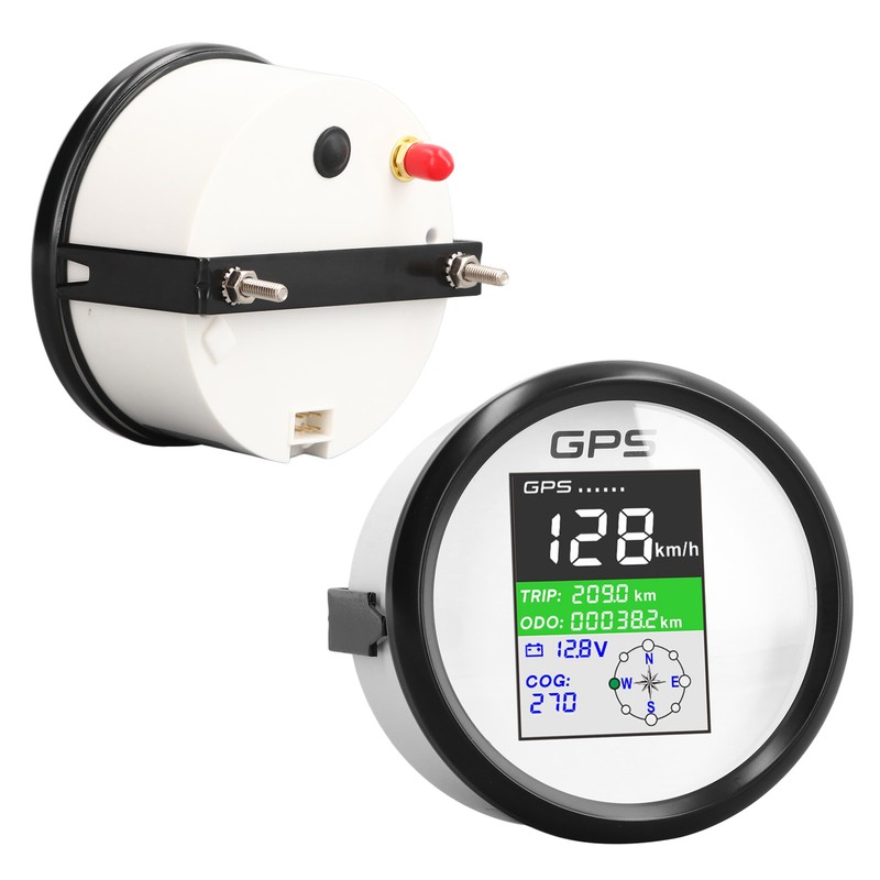 85mm GPS Speedometer Knot Mph Km/H Multifunction DC9‑32V TFT Screen
