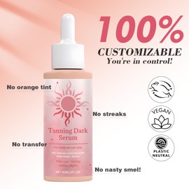 Sunless Tanning Drops 60 ml, Promotes Skin Health and Pigmentation, Natural Ingredients, Moisturizing Skin, Makes Skin Smooth and Elastic, for Face and Body