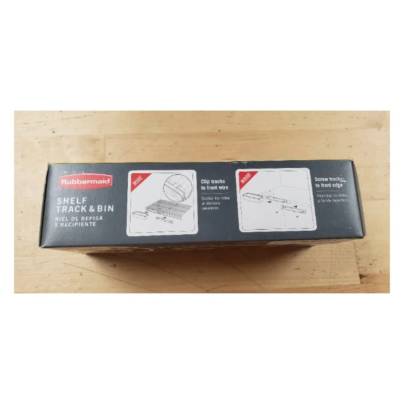 Rubbermaid Pantry Organization SHELF TRACK AND BIN