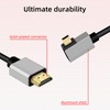 RIIEYOCA 4K Micro HDMI to HDMI Short Coiled Cable, 90