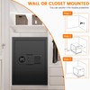 2.8 Cuft Home Safes Water and Fireproof, Digital Home Security