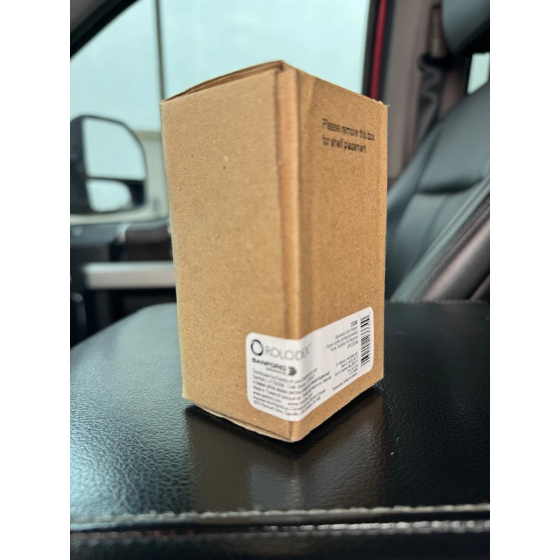 Rolodex Sanford Solid Wood Business Card Holder New Old Stock