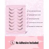 Frihappy Eyelashes Natural False Eyelashes Wispy Eyelashes Natural Look Eye