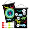 HearthSong Double-Sided Magnetic Canvas Kids' Target Game for Portable Play,