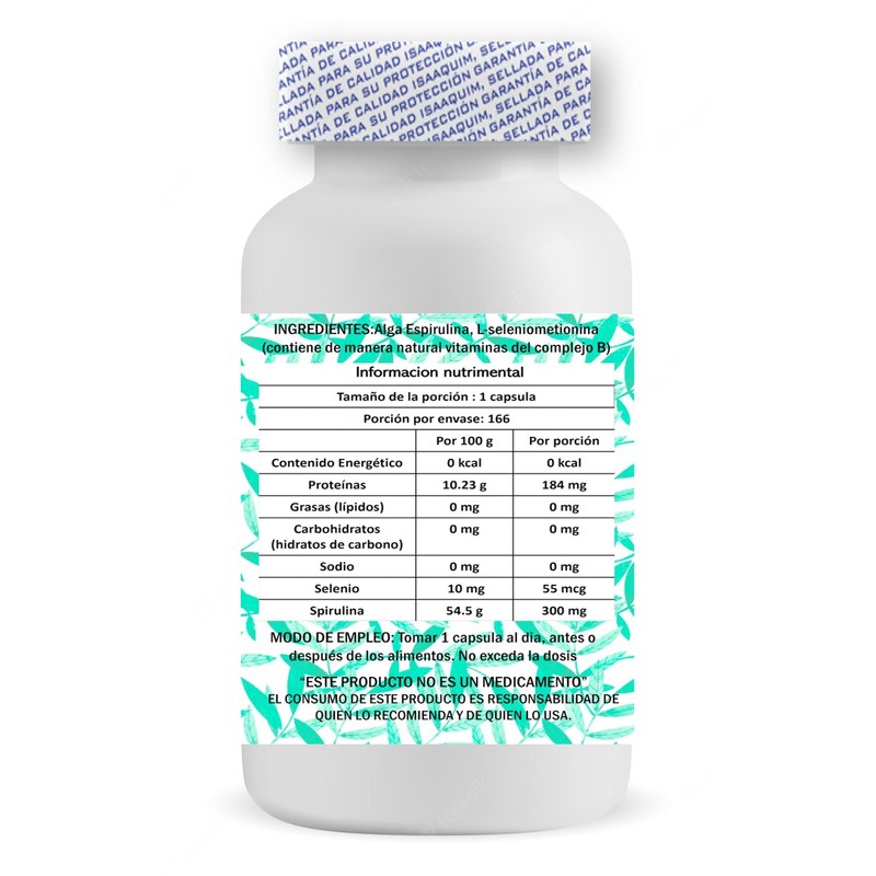 Spirulina y Selenio capsulas