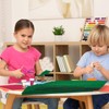 BOUBONI 10PCS Green Self Adhesive Felt Fabric Sheets Sticky Felt