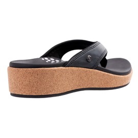 REVITALIGN Women's Winnie Wedge Sandal, Black, 8