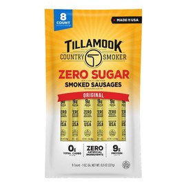 Tillamook Country Smoker Keto Friendly Zero Sugar Smoked Sausages, Original, 8 Pack