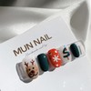 MunNail Cute Rudolph Nail Tips - Square / MunNail 귀여운