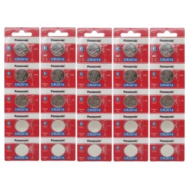 Panasonic 25 x PANASONIC CR 2016 CR2016 ECR2016 LITHIUM COIN CELL Button Battery