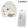 LANDEX YT5300WH Alarm Clock, Analog, Quiet, Continuous Second Hand, Light,