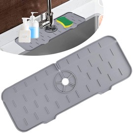 Consigue un hogar impecable con CHENEYMX: Producto que TAPETE DE SILICONA UNIVERSAL: el tamaño del tapete de silicona para fregadero tapete para cocina es de 37*14 cm.