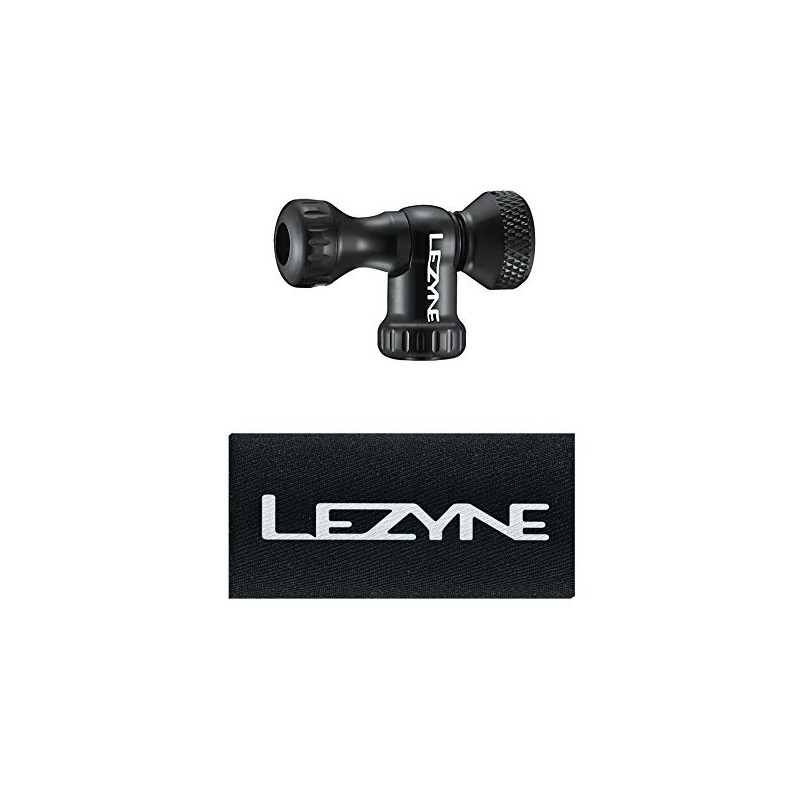 Lezyne Control Drive CNC CO2 Pump Head Black Glossy Co2