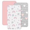 3 Pack Stretchy Bassinet Sheets - Universal Fit for Rectangle,