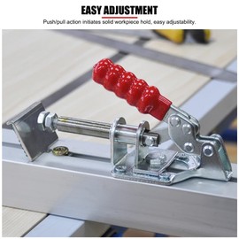 EVTSCAN GH-302-FM Toggle Clamp Galvanised Iron Quick-Fixed Toggle Clamp Holder Latch Push Pull Action Hand Tool