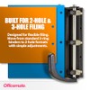 Officemate 90078 Heavy Duty Adjustable 2-3 Hole Punch with Lever