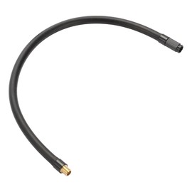 Motoforti Universeller Reifenfüller-Verlängerungsschlauch Luftkompressor Verlängerungsschlauch Adapter 17,72 Zoll M8x0,8 10mm OD Strapazierfähiger Gummischlauch Schwarzer Verbinder