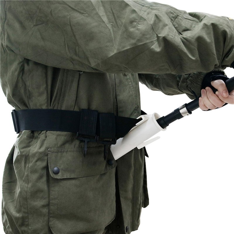 Fishing Rod Belt with Movable Ring Adjustable Fishing Fighting Belt