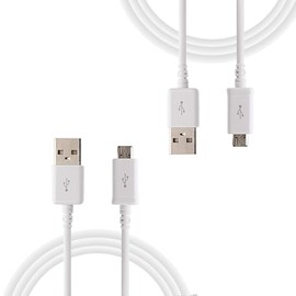 Full Power 5A Charging MicroUSB Works with Alcatel OneTouch Fierce 2 2.0 Data Cable's Dual Chipset Charges at Rapid Speeds Easily! (White)