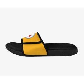 FOCO  "FOCO Pittsburgh Steelers Foam Sport Slide, Size 7/8, Comfortable Footwear"