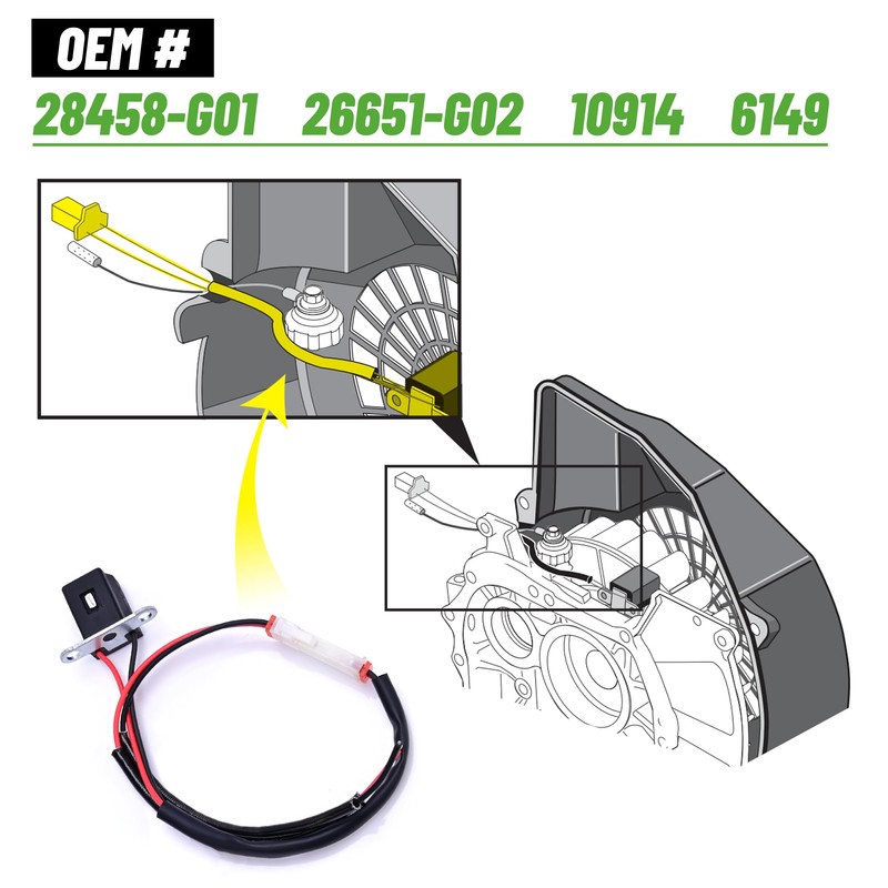 10L0L Ignition Coil Pickup Pulsar For EZGO Golf Cart 1991-2003