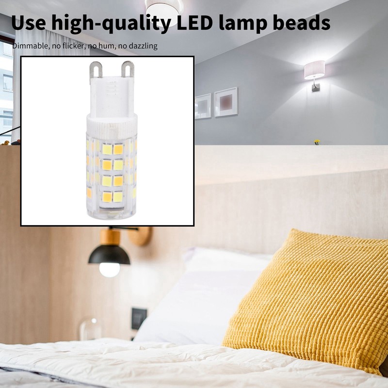 10PCS G9 220V LED Lamp Dimmable Ceramic LED Bulb Replace