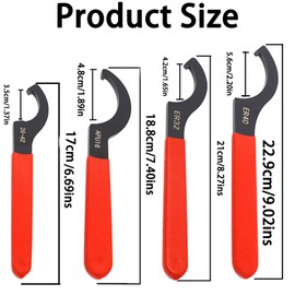 LIMEOW 1 Set of 4, Sizes 38-42, Apu16, Er32, Er40 Adjustable Wrench Adjustable Spanner c Spanner Spanner Sets Plumbers Wrench Wrench Set Scaffold Spanner Suitable for Routine Maintenance Work