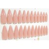 Naturally Nude Glossy Stiletto Press-On Nails - 24 Pieces -