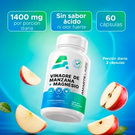 AMARTE LABS | Citrato de Magnesio + Vinagre de Manzana 60 Cápsulas