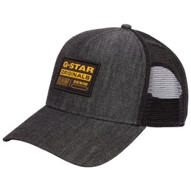 G-STAR RAW Men's Denim Embro Baseball Trucker Cap Accessories, Blue (rinsed D21247-D540-082)