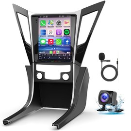 Android 13 Car Radio for Hyundai Sonata 2010-2015 with Wireless Carplay Android Auto, 9.7 Inch IPS Touch Screen Car Stereo with GPS Nav/Bluetooth/FM AM/Backup Camera/WiFi/SWC/HiFi/Mirrorlink 4G+64G