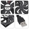 DORHEA 2PCS 6010 Fan USB 60x60x10mm 2.36in DC 5V 60mm