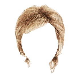 Toni Brattin Fantastic Short Layered Textured Shag Wig by Hairuwear, Plus Size Cap - Medium Blonde