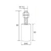 DOJA Industrial Nylon Sliding Door Rollers, 40 mm x 60