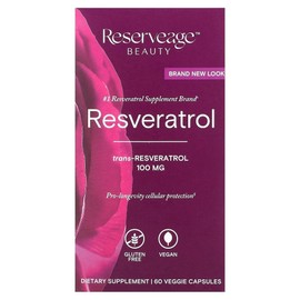 Reserve Age Resveratrol 100mg Cellular Age Defying Formula Veggie Capsule, 1 unit, 60 tablets / 리저브에이지 레스베라트롤 100mg 셀룰러 에이지 디파잉 포뮬러 베지 캡슐, 1개, 60정