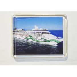 REFRIGERATOR MAGNET – NORWEGIAN JADE CRUISE SHIP - 3.5”x 3”
