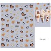 Valentines Nail Stickers Glitter Metallic Nail Decals Brown Pink Nail