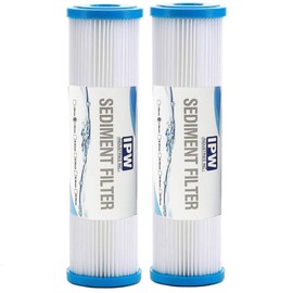 Compatible 149008 2-Pack Standard Whole House Pleated Replacement Water Filters WHKF-WHPL | Universal 10" Filters 5 Micron