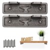 EDUWURXS Heavy Duty Cast Iron Alcove Wall Mount Brackets (Pair