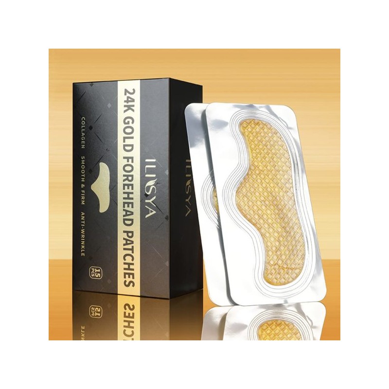 SE/24K/Gold/Forehead/PCS/Collagen/Facial/Line/Mask/Pad/T-Zone