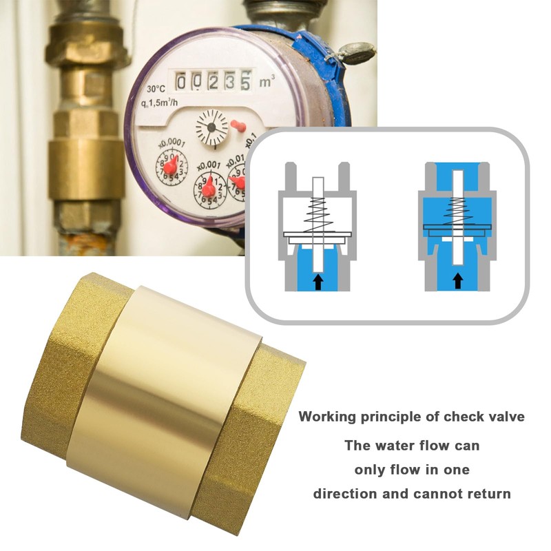 Create idea 1 Inch Check Valve Brass Vertical Check Valve