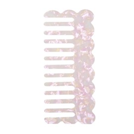 VOCOSTE Wide Tooth Comb Acetate Wide Comb for Curly Hair Light Purple